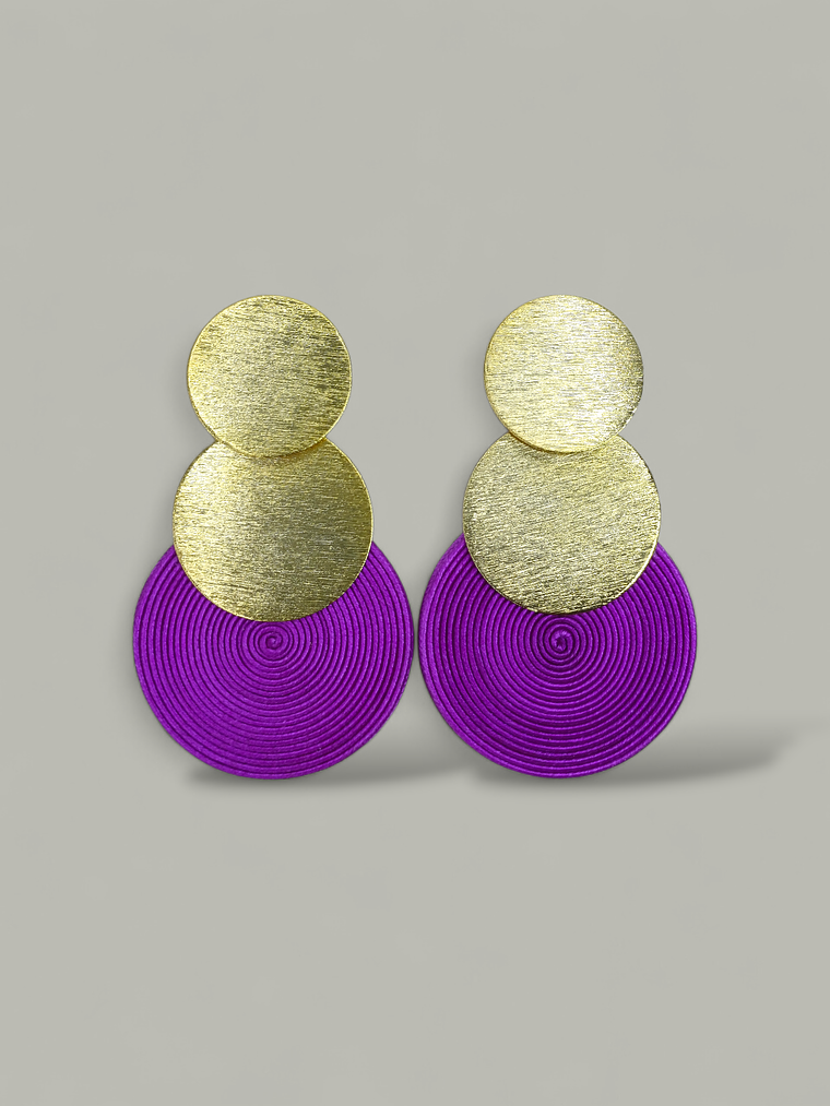 Maxi Arete Bronce con Soutache 6