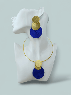 Set Aretes y Gargantilla Soutache