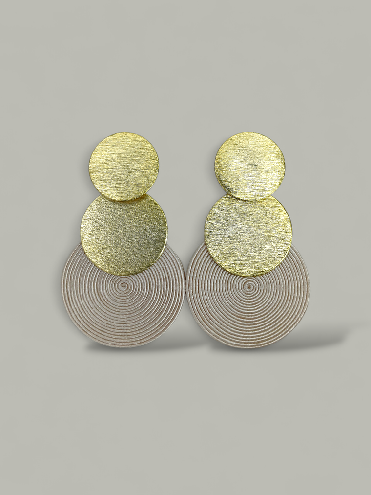 Maxi Arete Bronce con Soutache 7