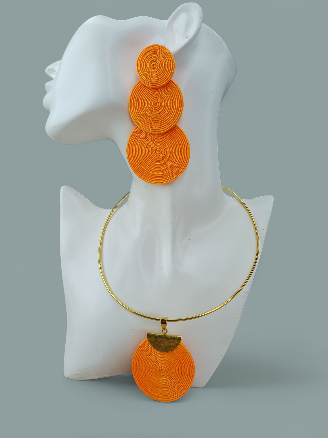 Set Aretes y Gargantilla Soutache 1