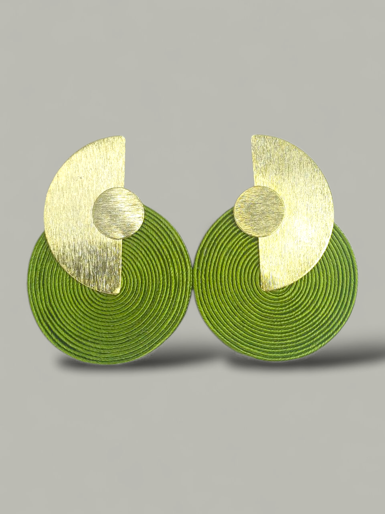 Maxi Arete Soutache Media Luna 3