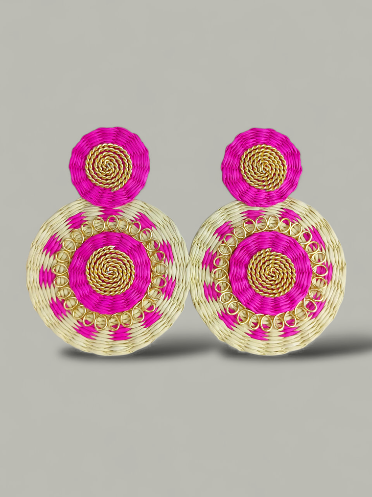 Maxi Arete Iraca Tejido Alambrismo 1