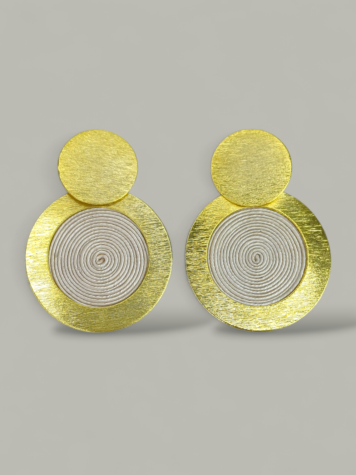 Arete Bronce con Soutache 2