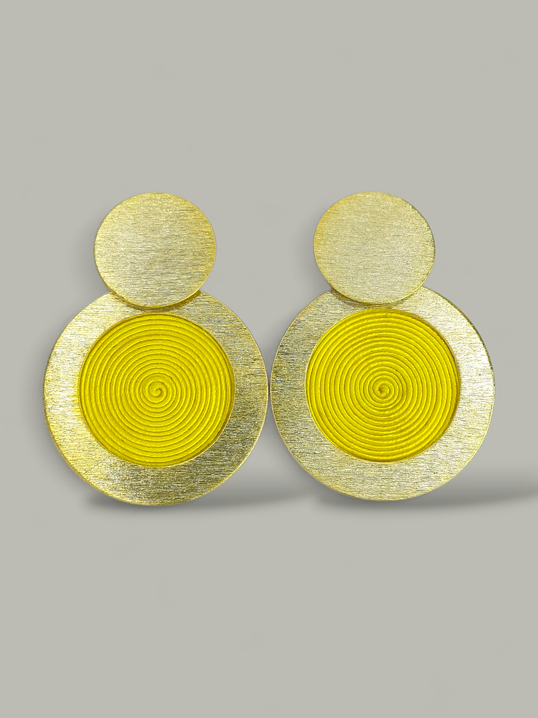 Arete Bronce con Soutache 5