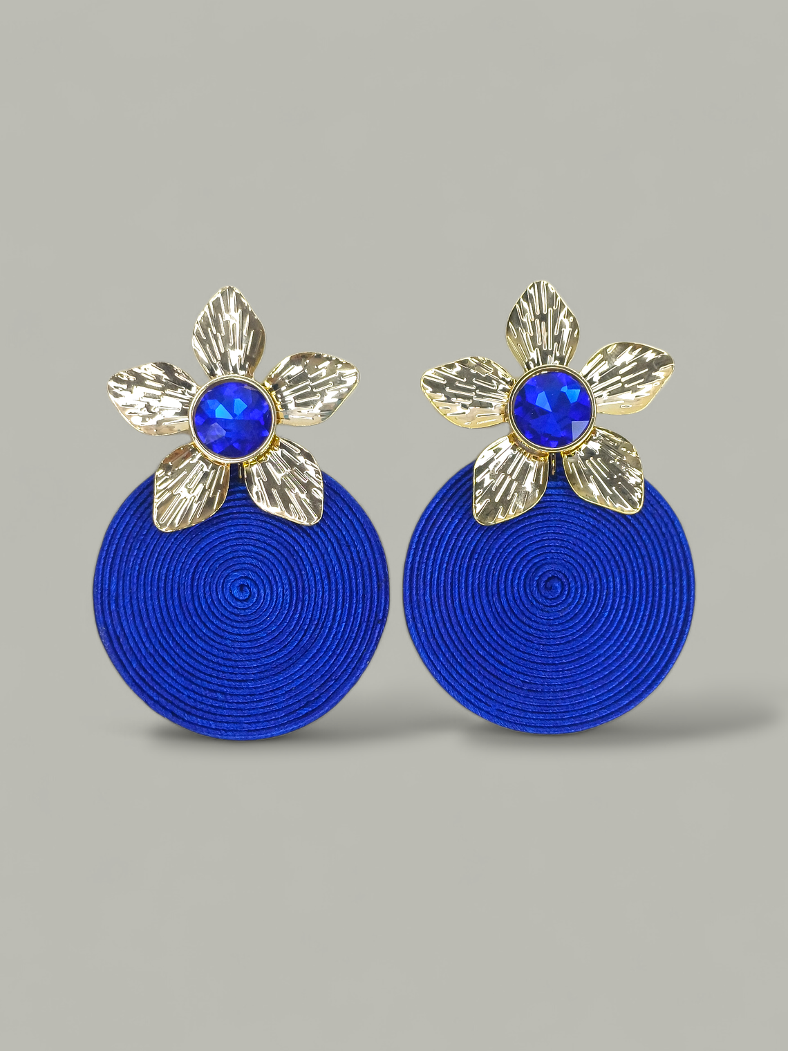 Arete Soutache flor cristal 5