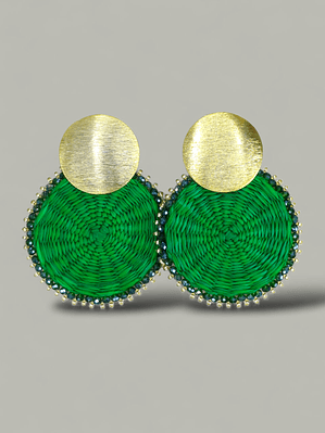 Arete Maxi Iraca tejido