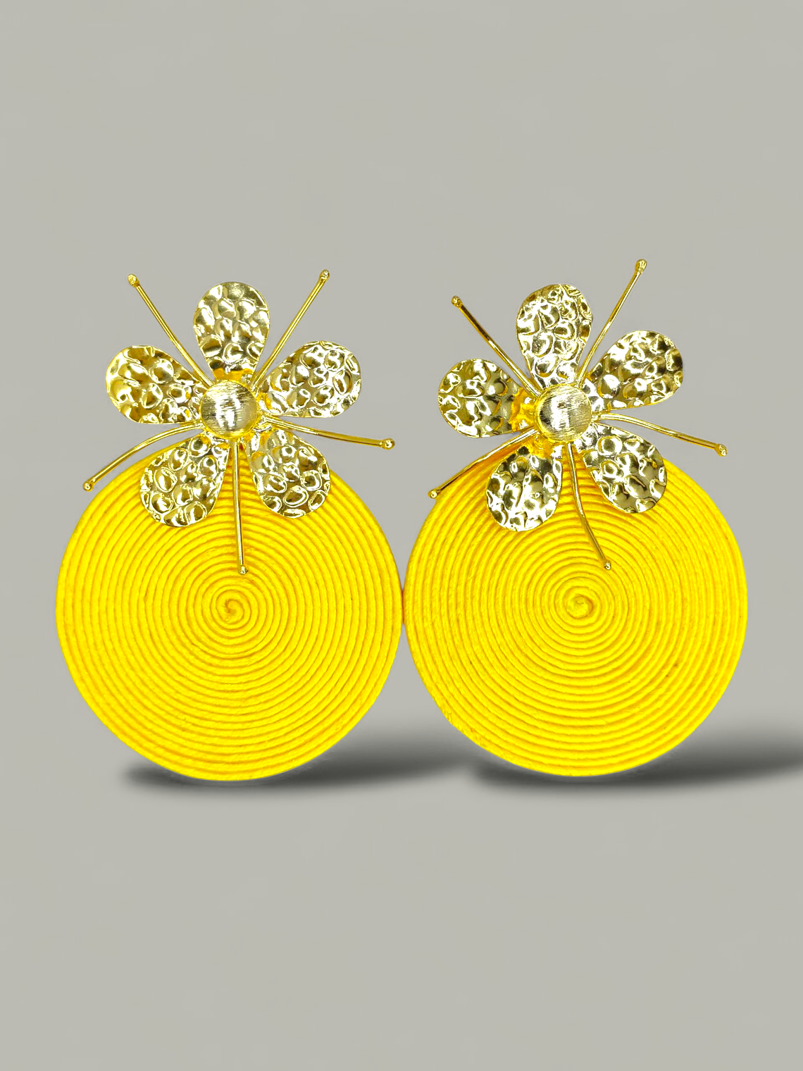 Arete Soutache topo Flor 5