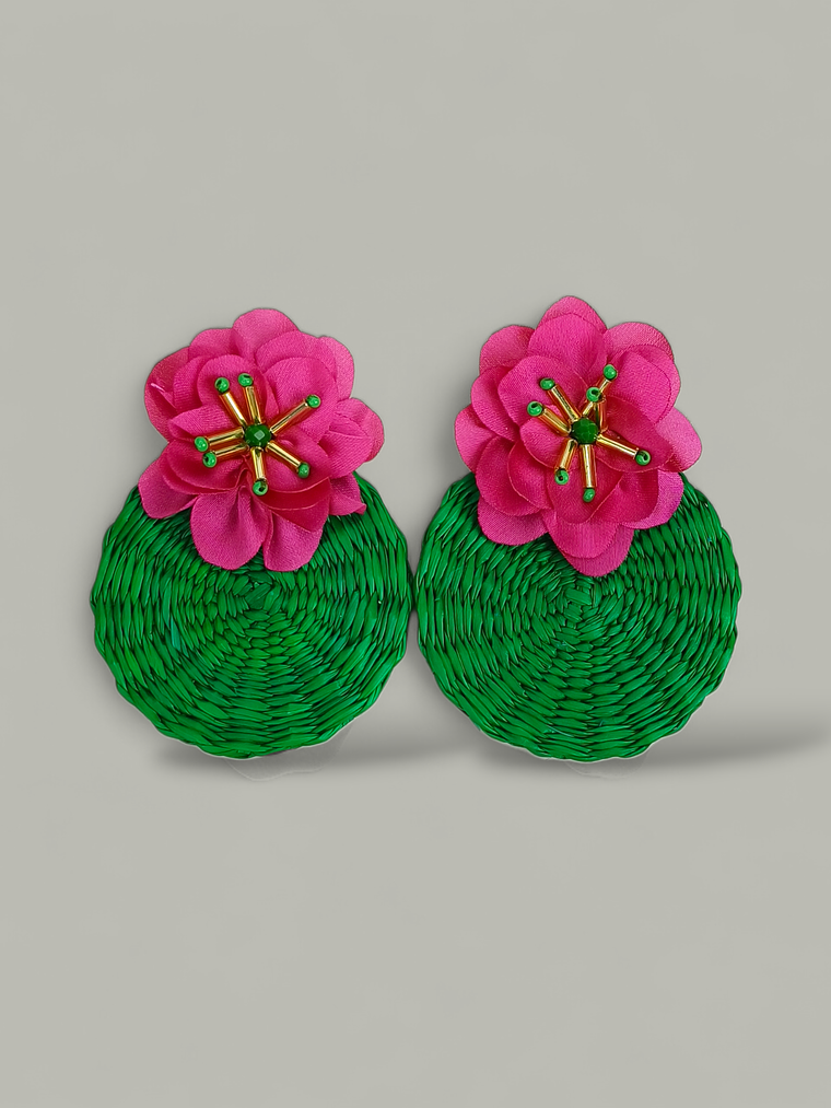 Maxi Arete iraca flor 2