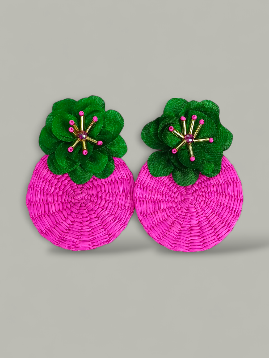 Maxi Arete iraca flor 3