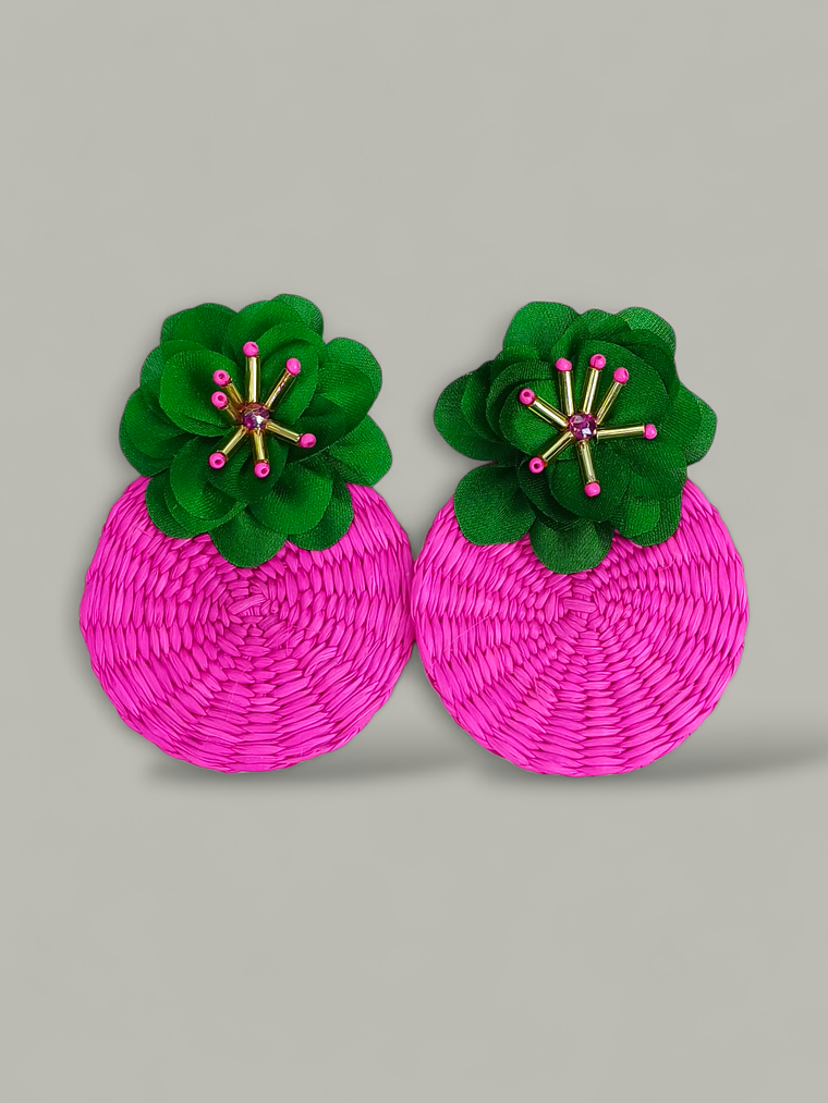 Maxi Arete iraca flor 3