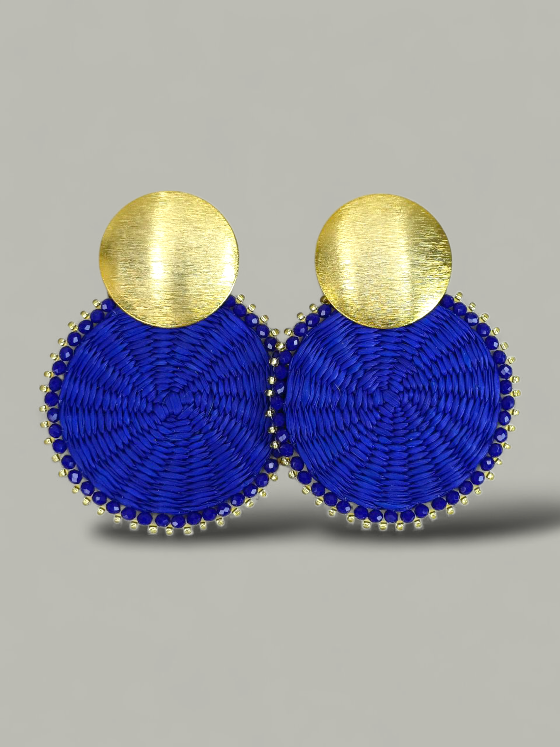 Arete Maxi Iraca tejido 4