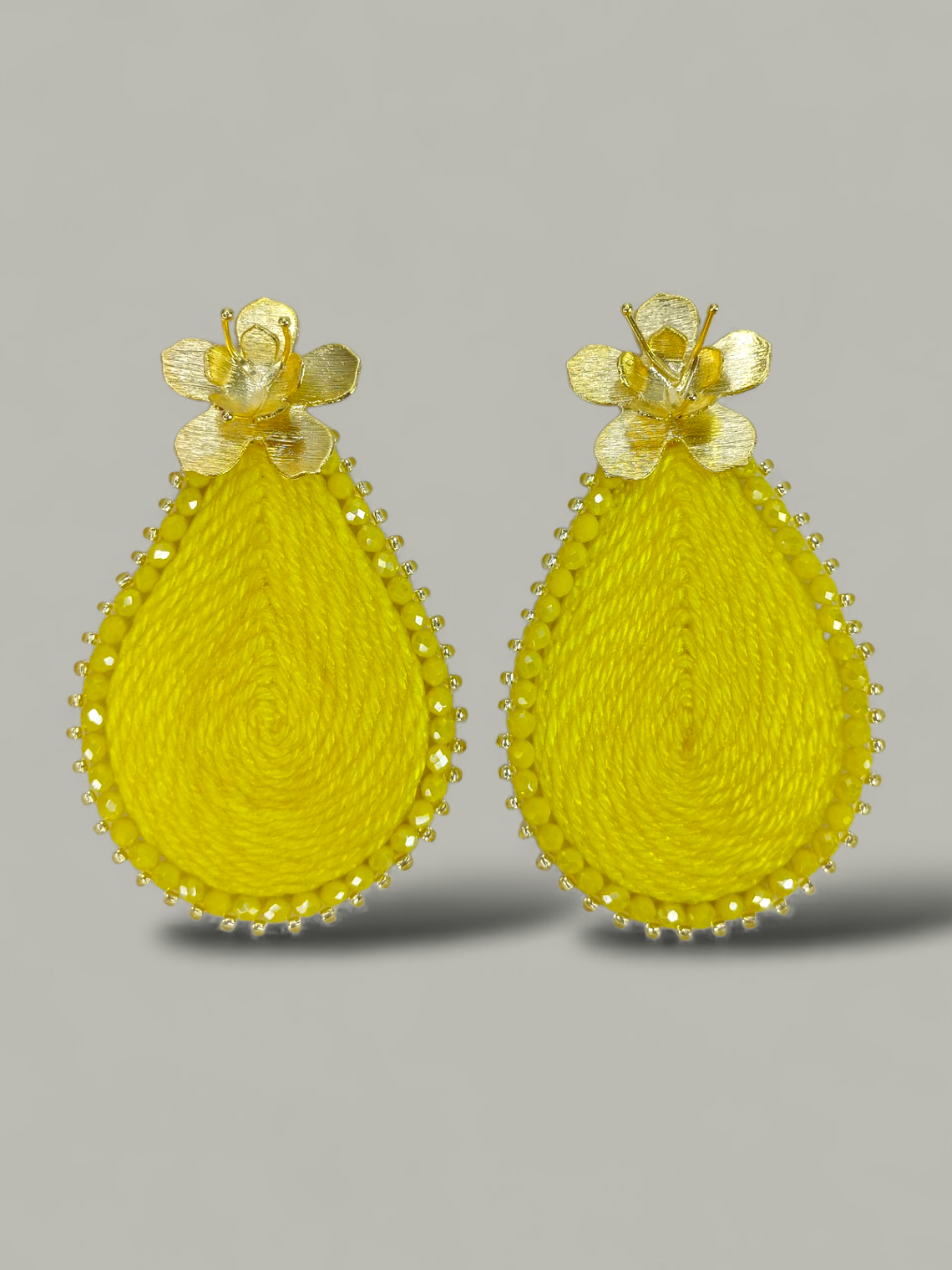 Maxi Arete Tejido en Gota 4