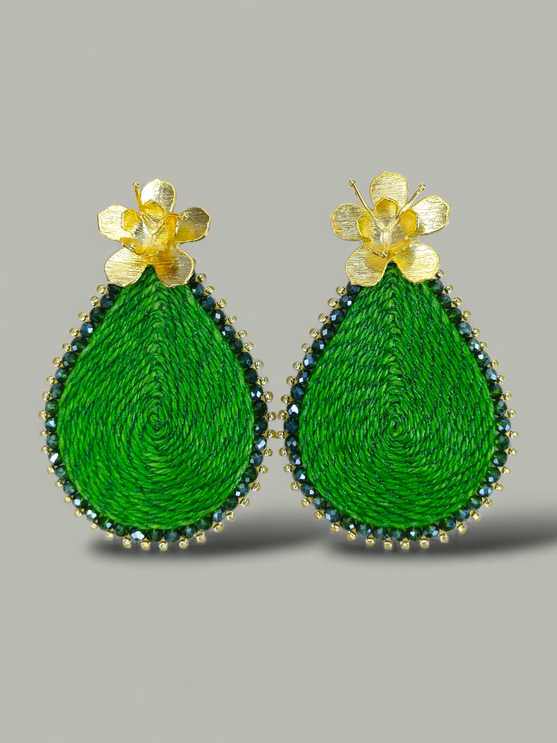 Maxi Arete Tejido en Gota 7