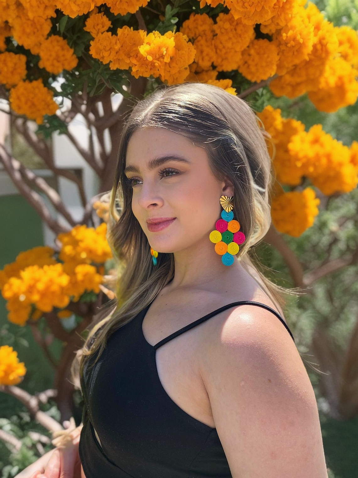 Maxi Arete soutache Rombo 1