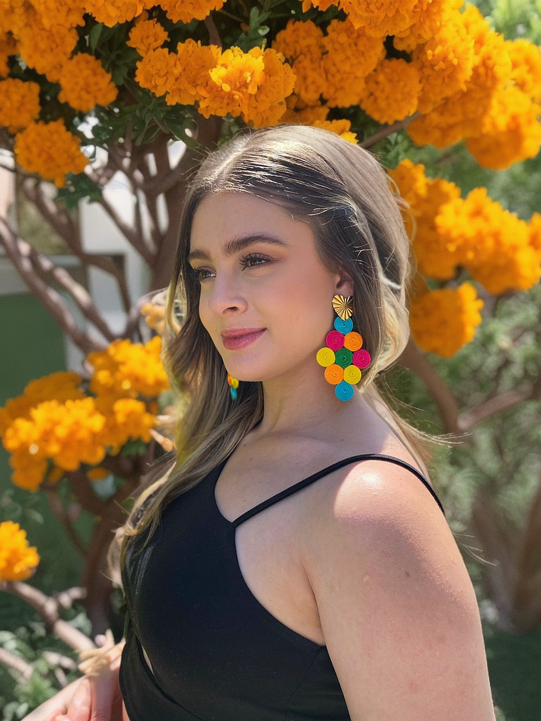 Maxi Arete soutache Rombo 1