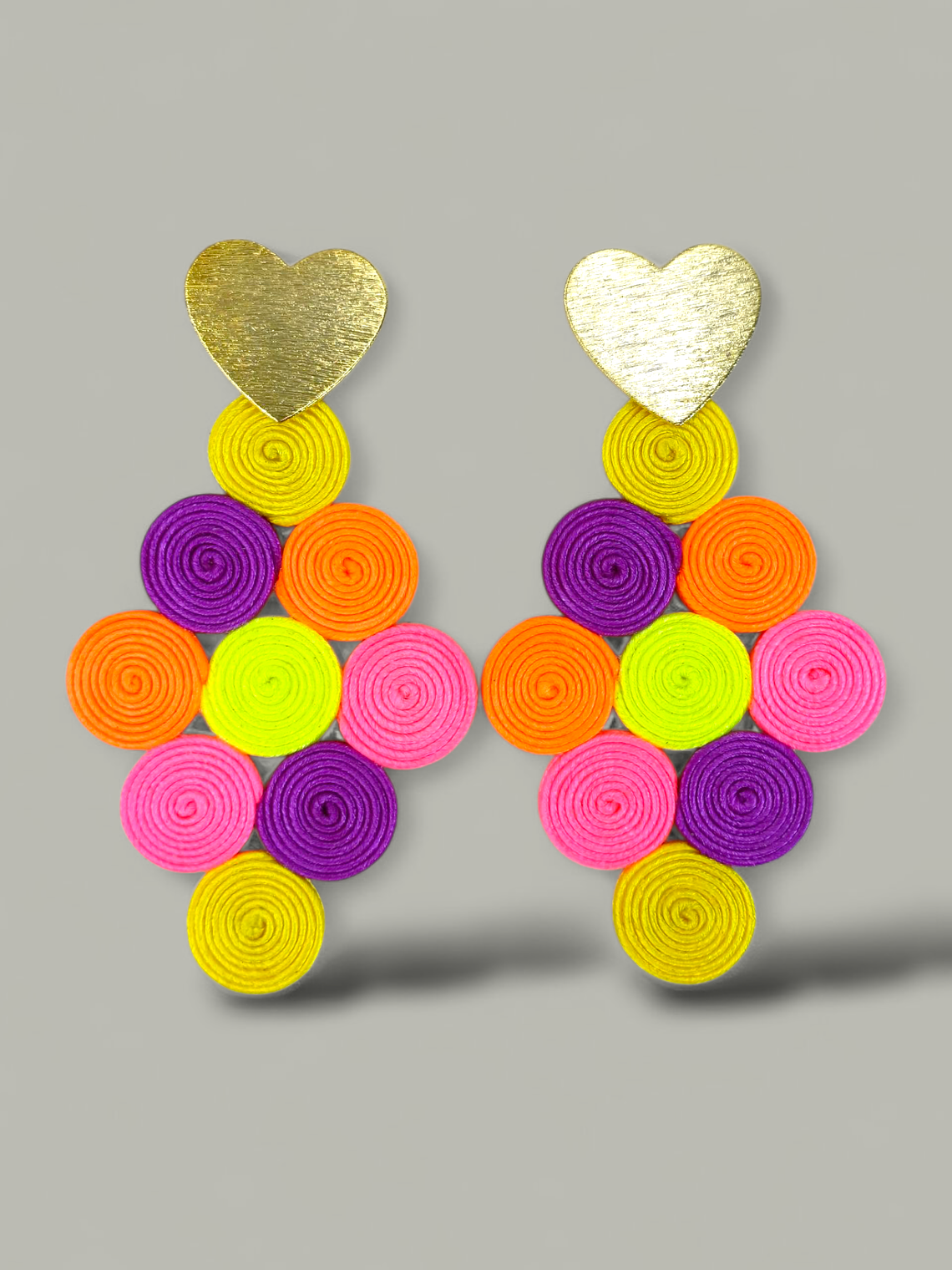 Maxi Arete soutache Rombo 4