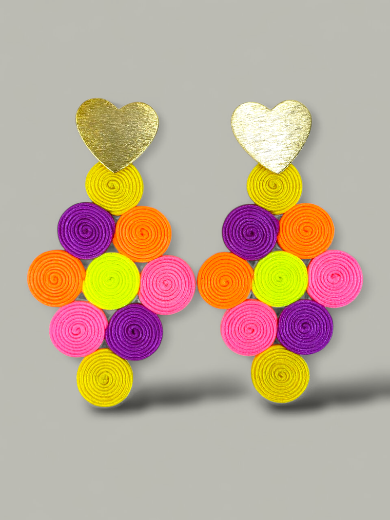 Maxi Arete soutache Rombo 4