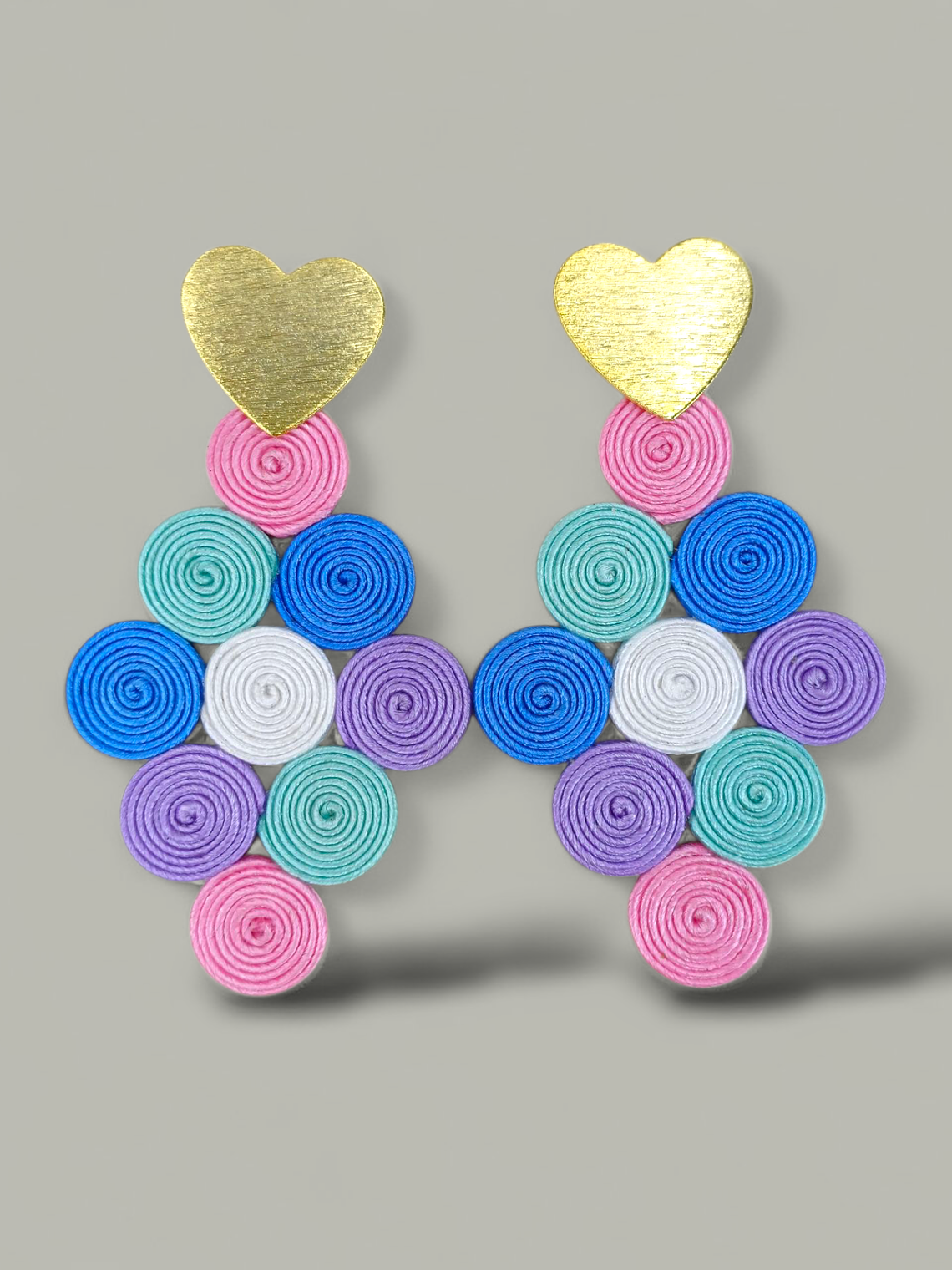 Maxi Arete soutache Rombo 5