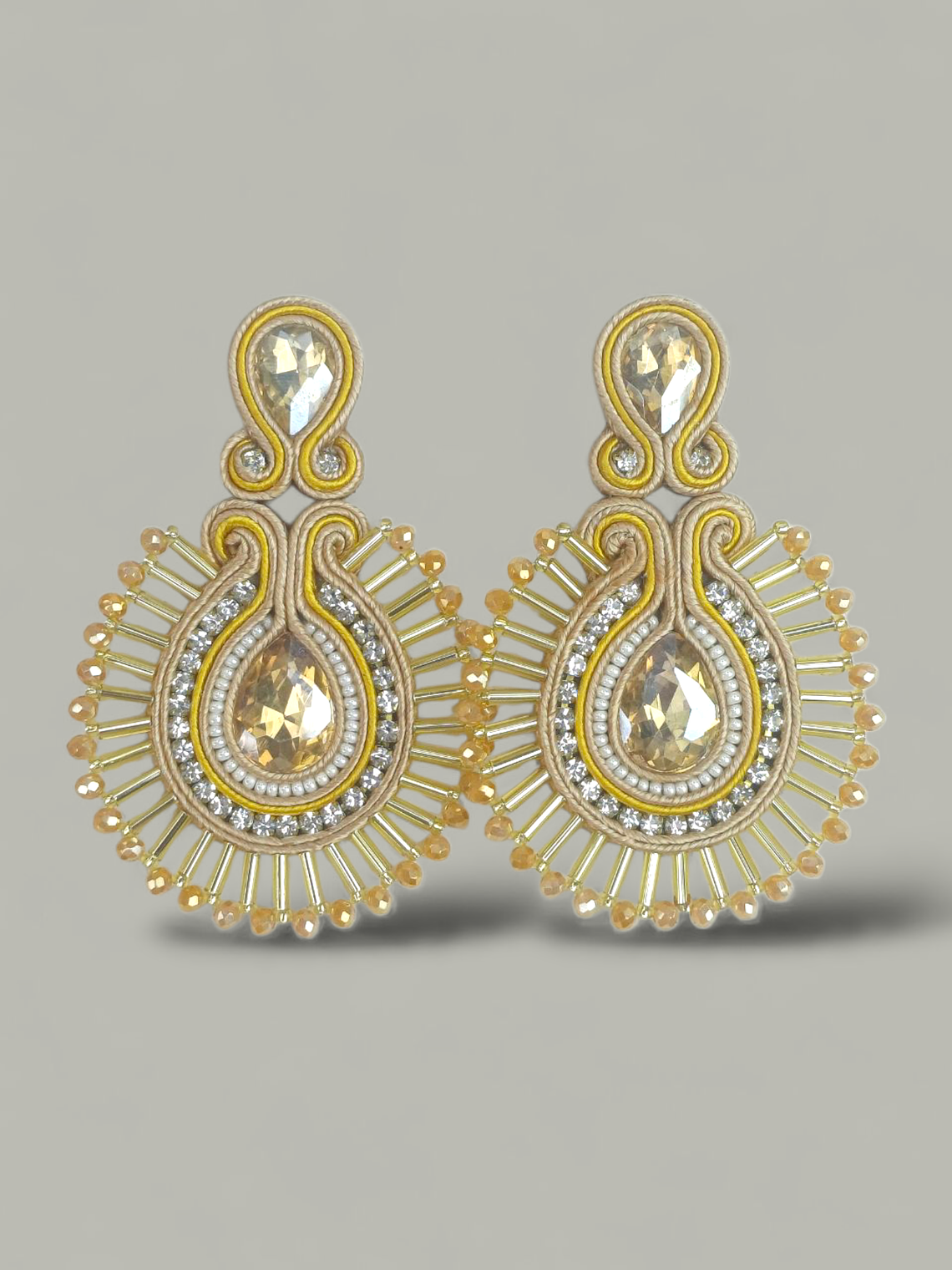 Maxi Arete Soutache con canutillo 1