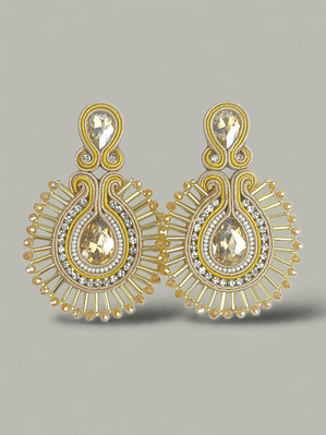 Maxi Arete Soutache con canutillo