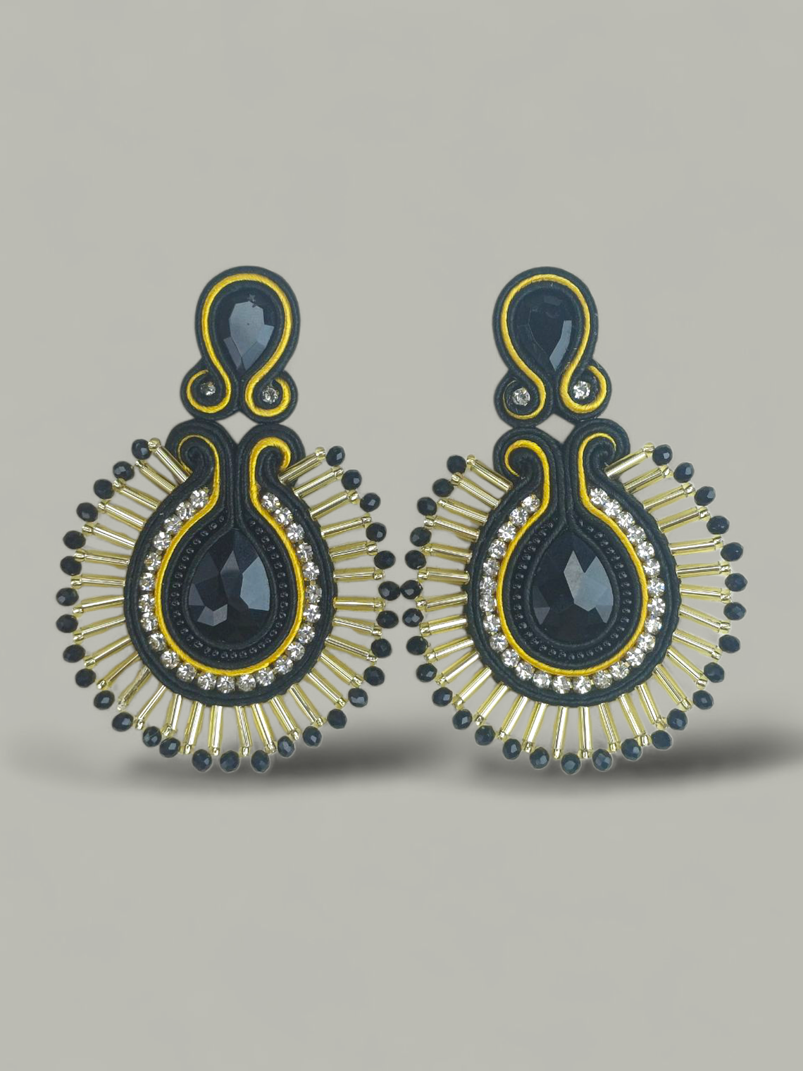 Maxi Arete Soutache con canutillo 2