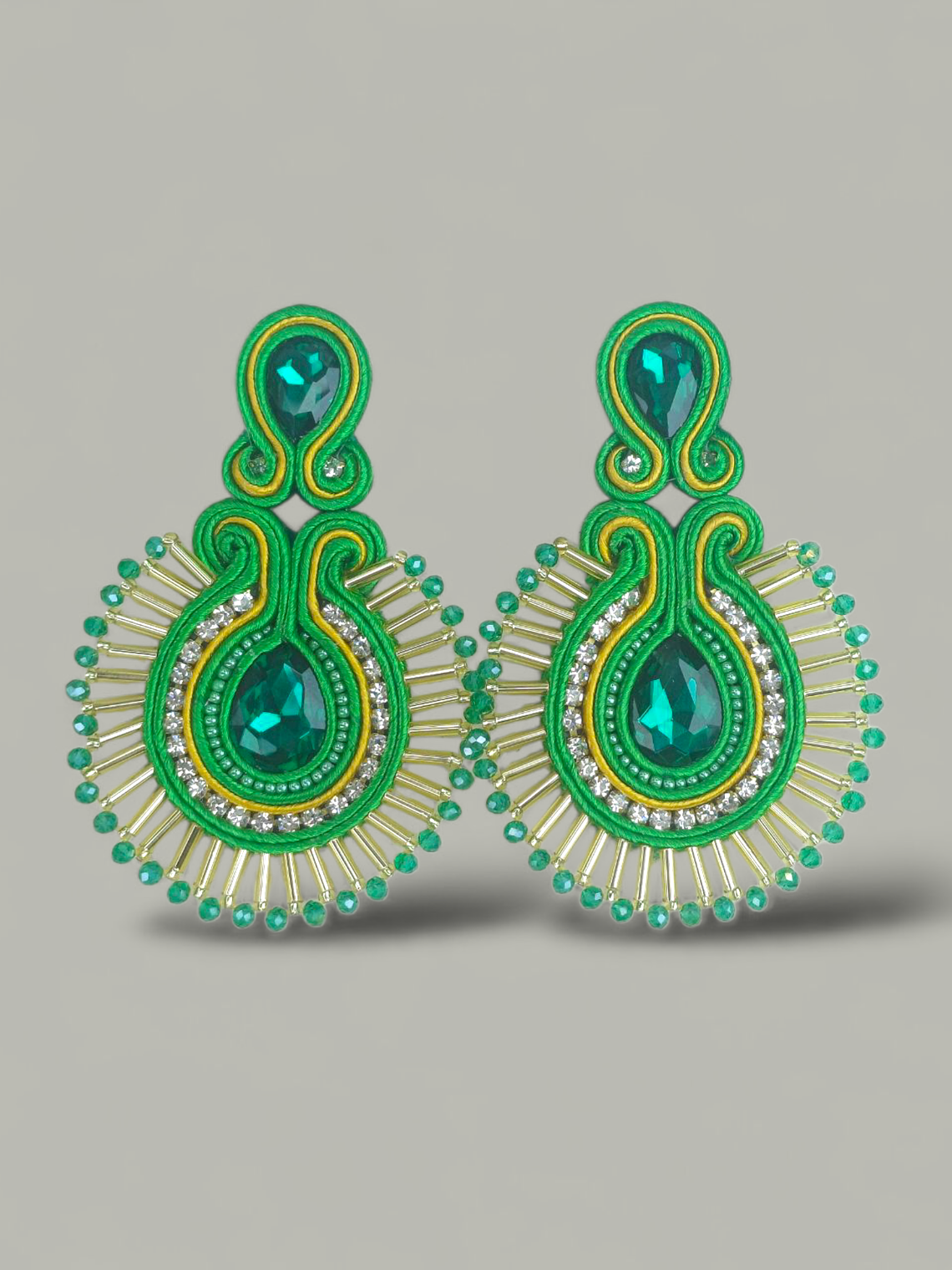 Maxi Arete Soutache con canutillo 4