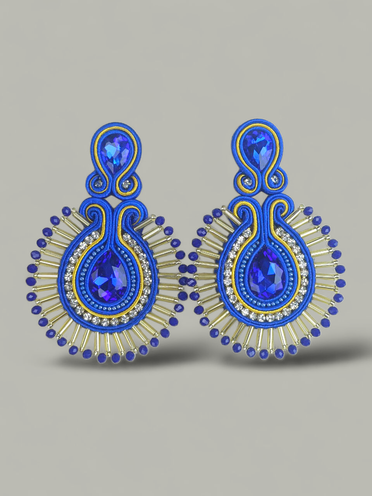 Maxi Arete Soutache con canutillo 6