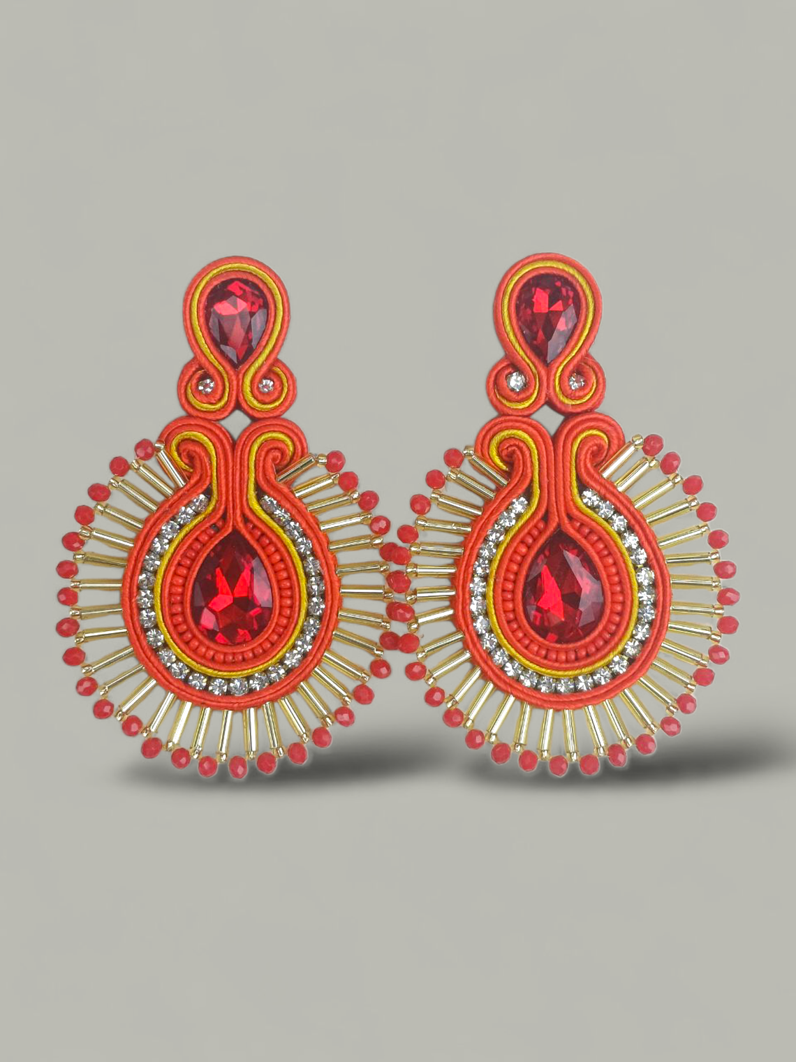 Maxi Arete Soutache con canutillo 7