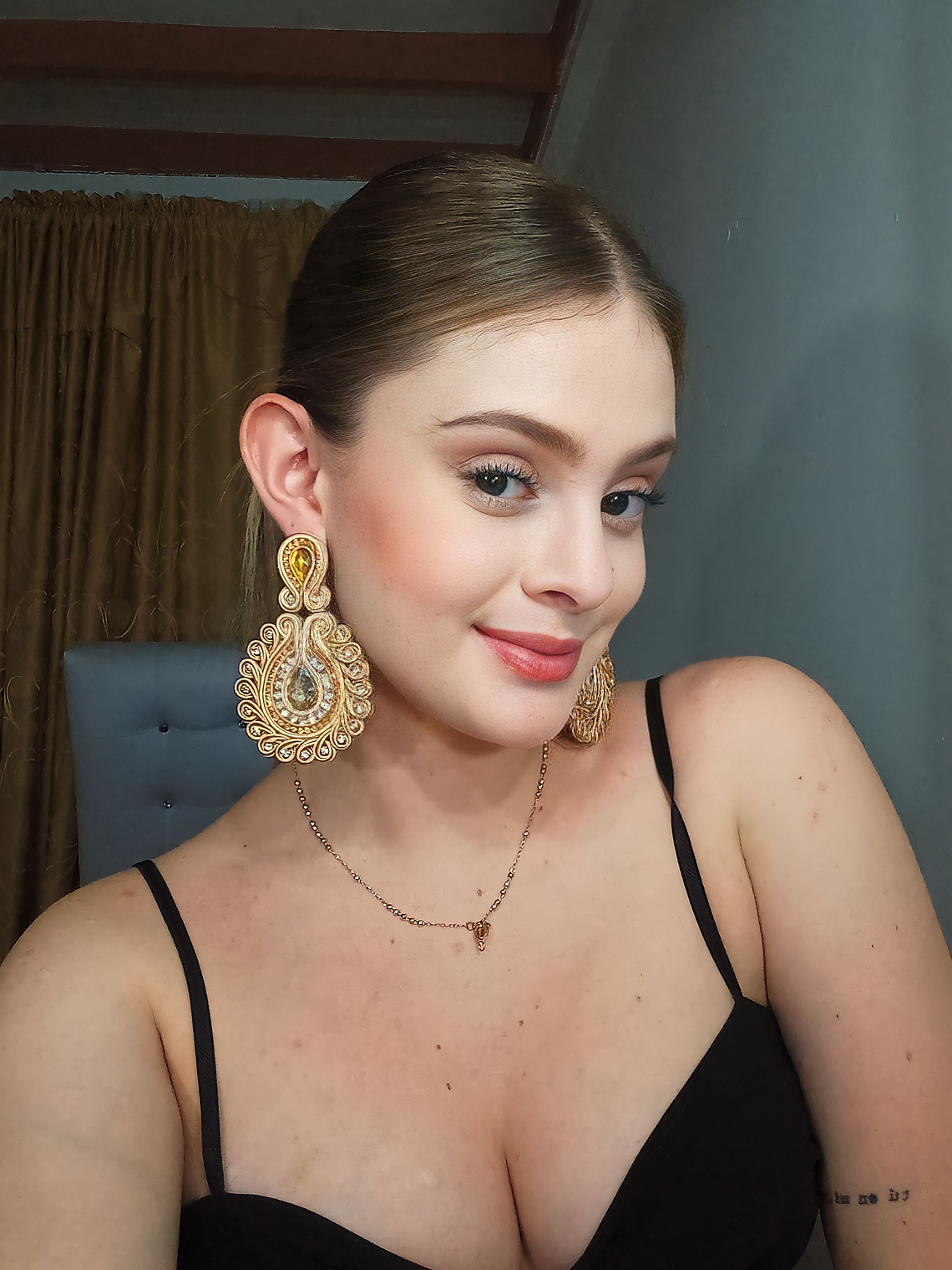 Maxi Arete Soutache Cristales 1