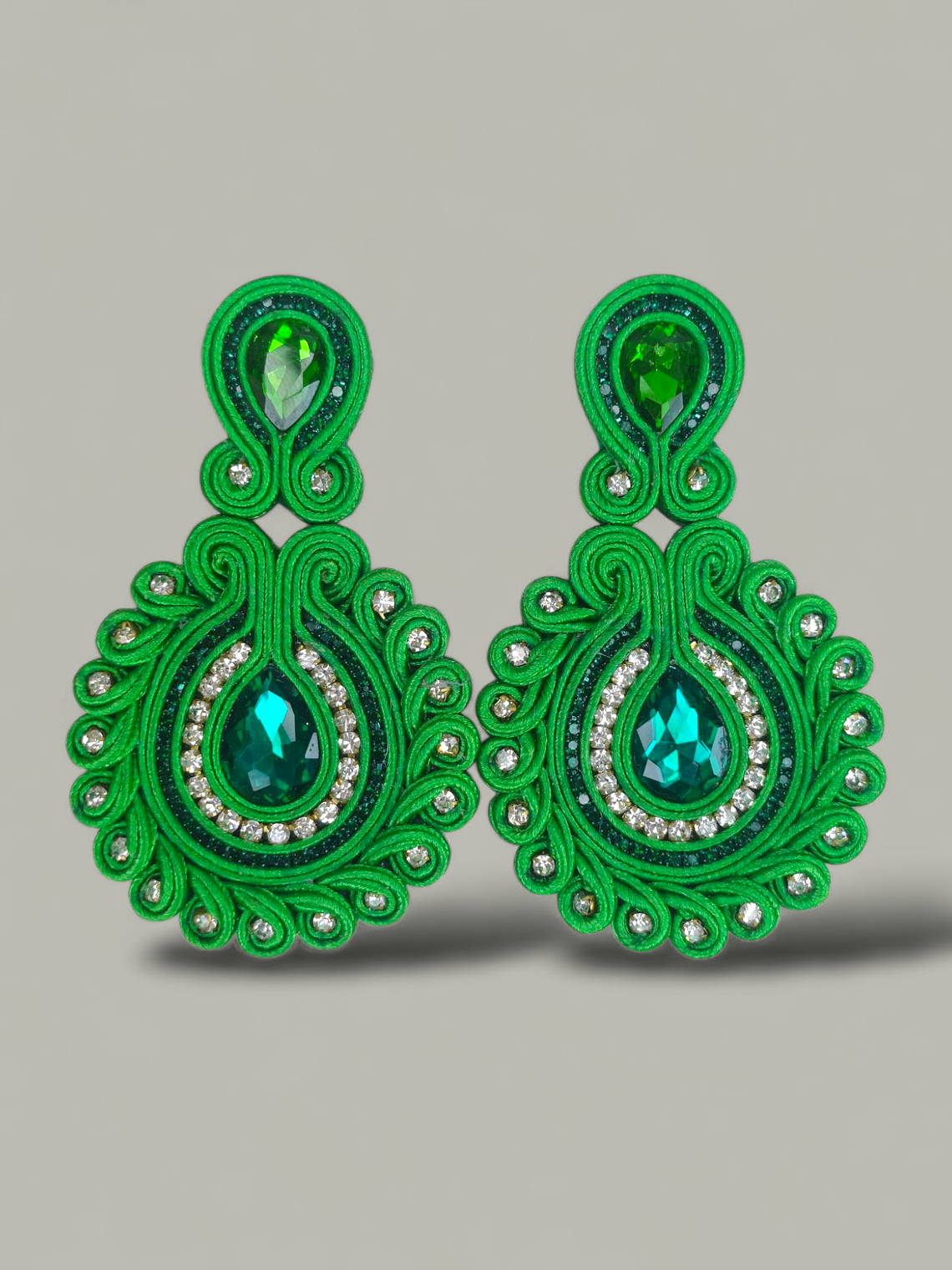 Maxi Arete Soutache Cristales 2