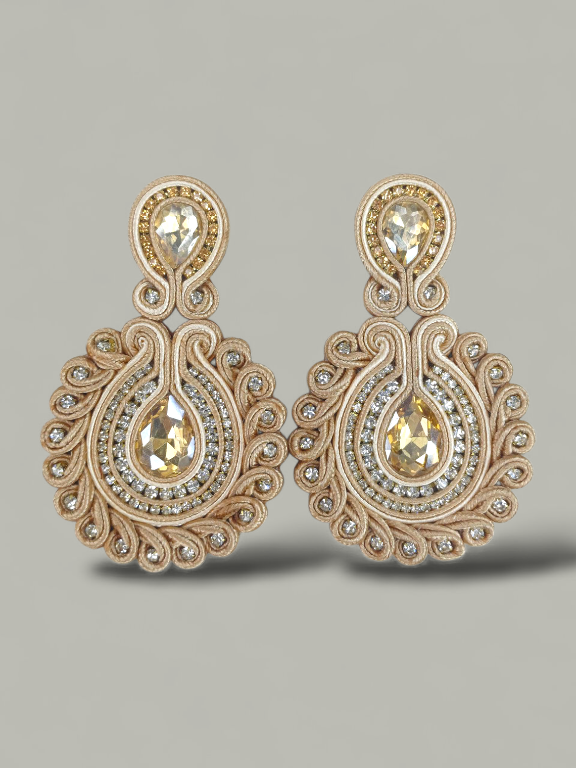 Maxi Arete Soutache Cristales 5