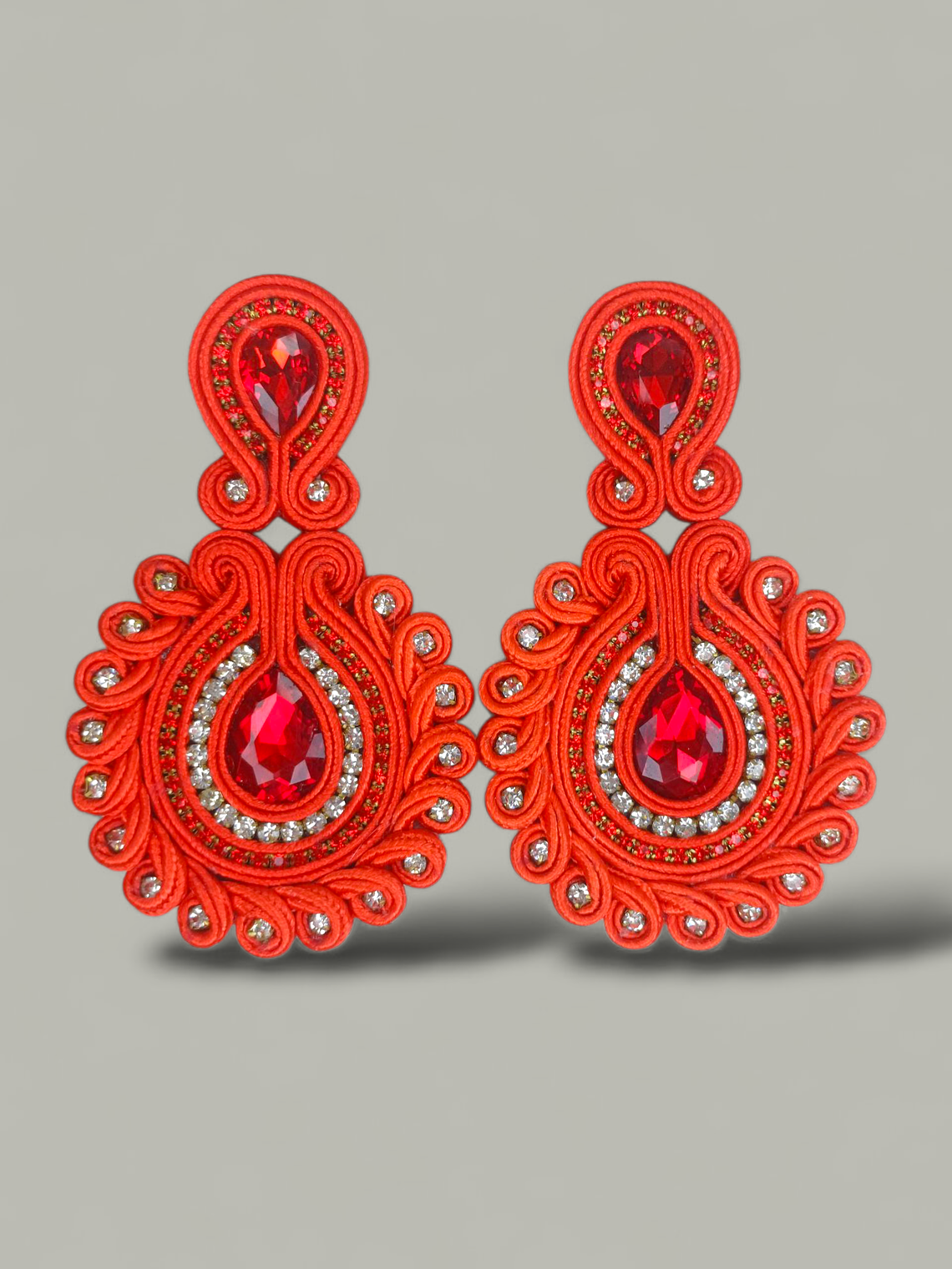 Maxi Arete Soutache Cristales 6