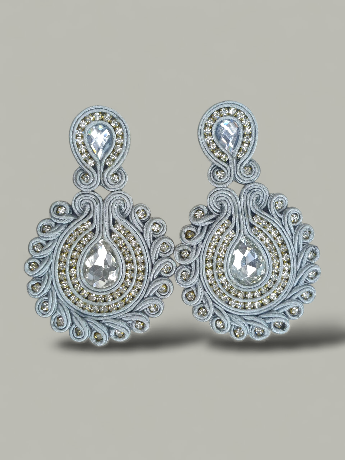 Maxi Arete Soutache Cristales 7