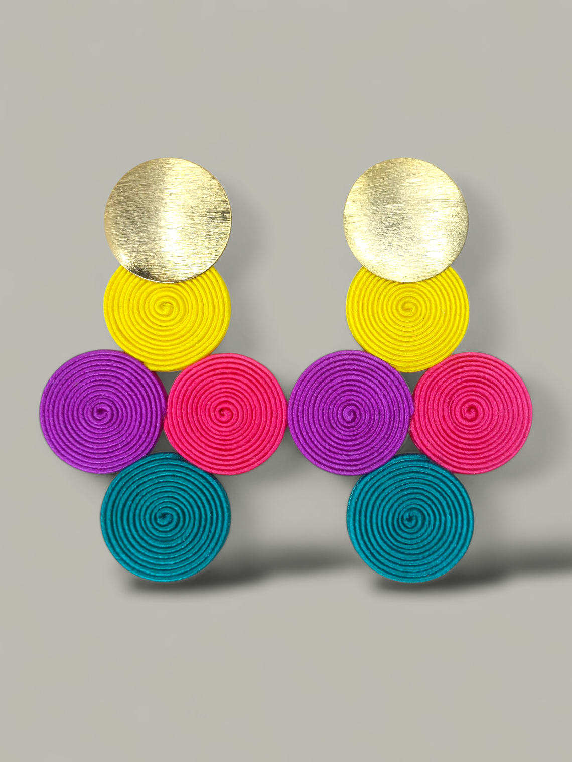 Maxi Arete Soutache 4 Circulos 3