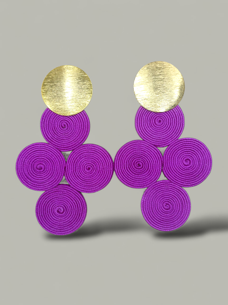 Maxi Arete Soutache 4 Circulos 7