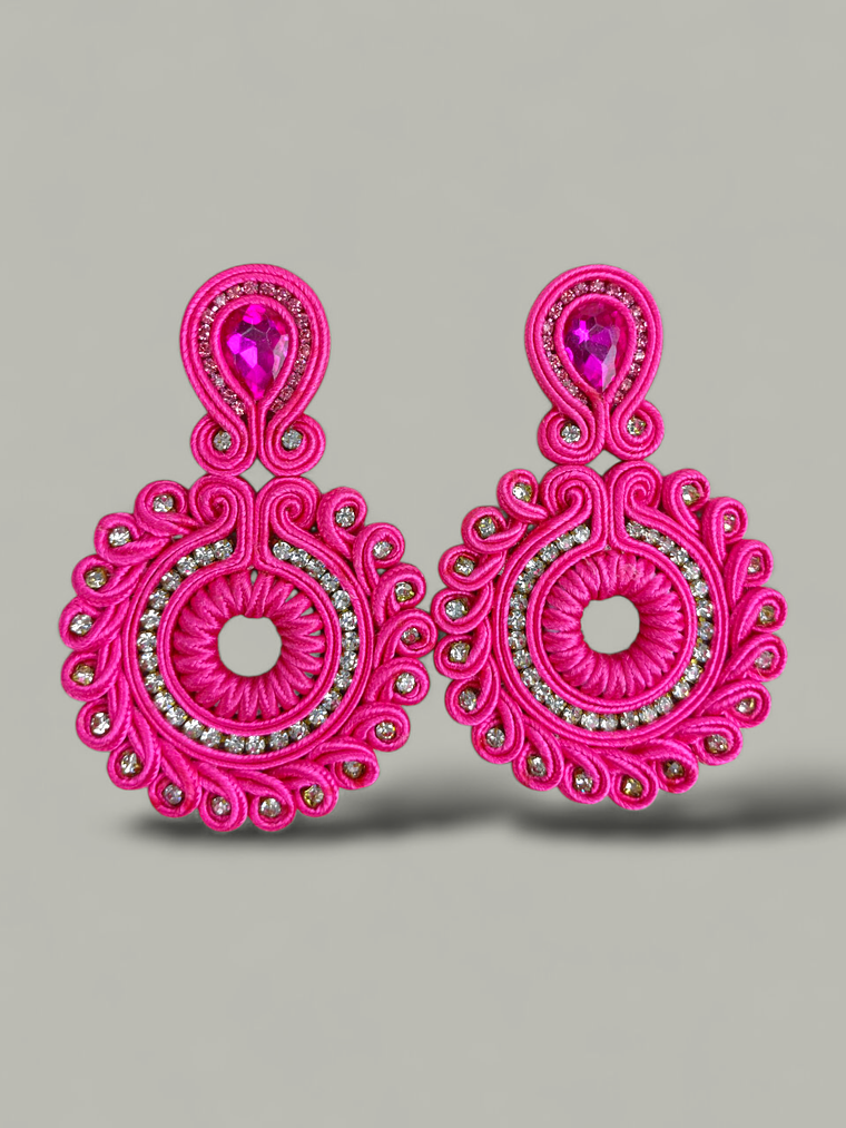 Maxi Arete En soutache cristales 2
