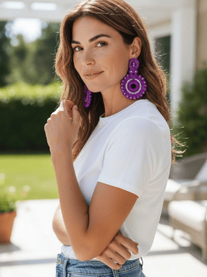 Maxi Arete En soutache cristales