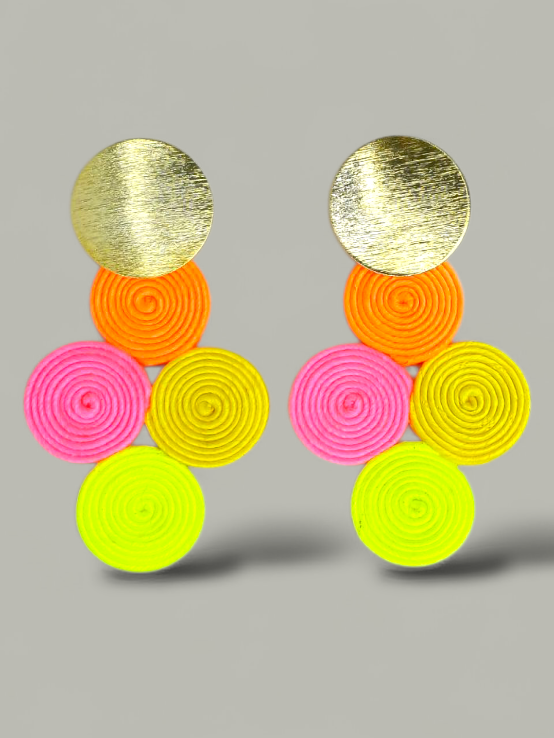 Arete Mini soutache 4 Circulos 2