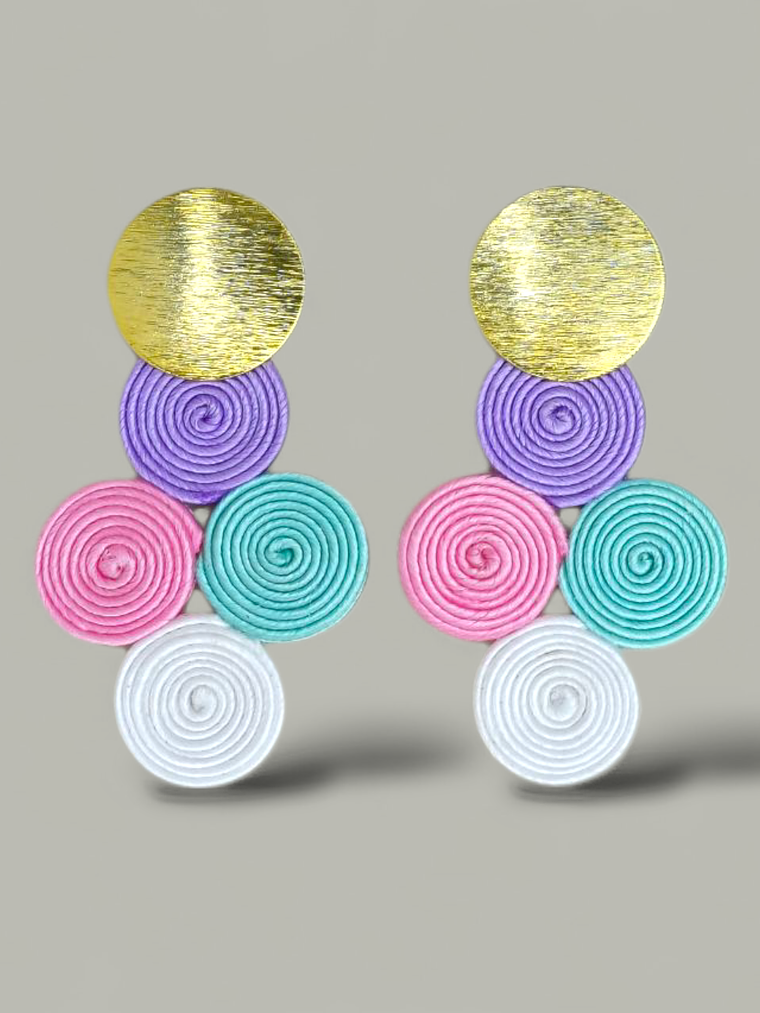 Arete Mini soutache 4 Circulos 3