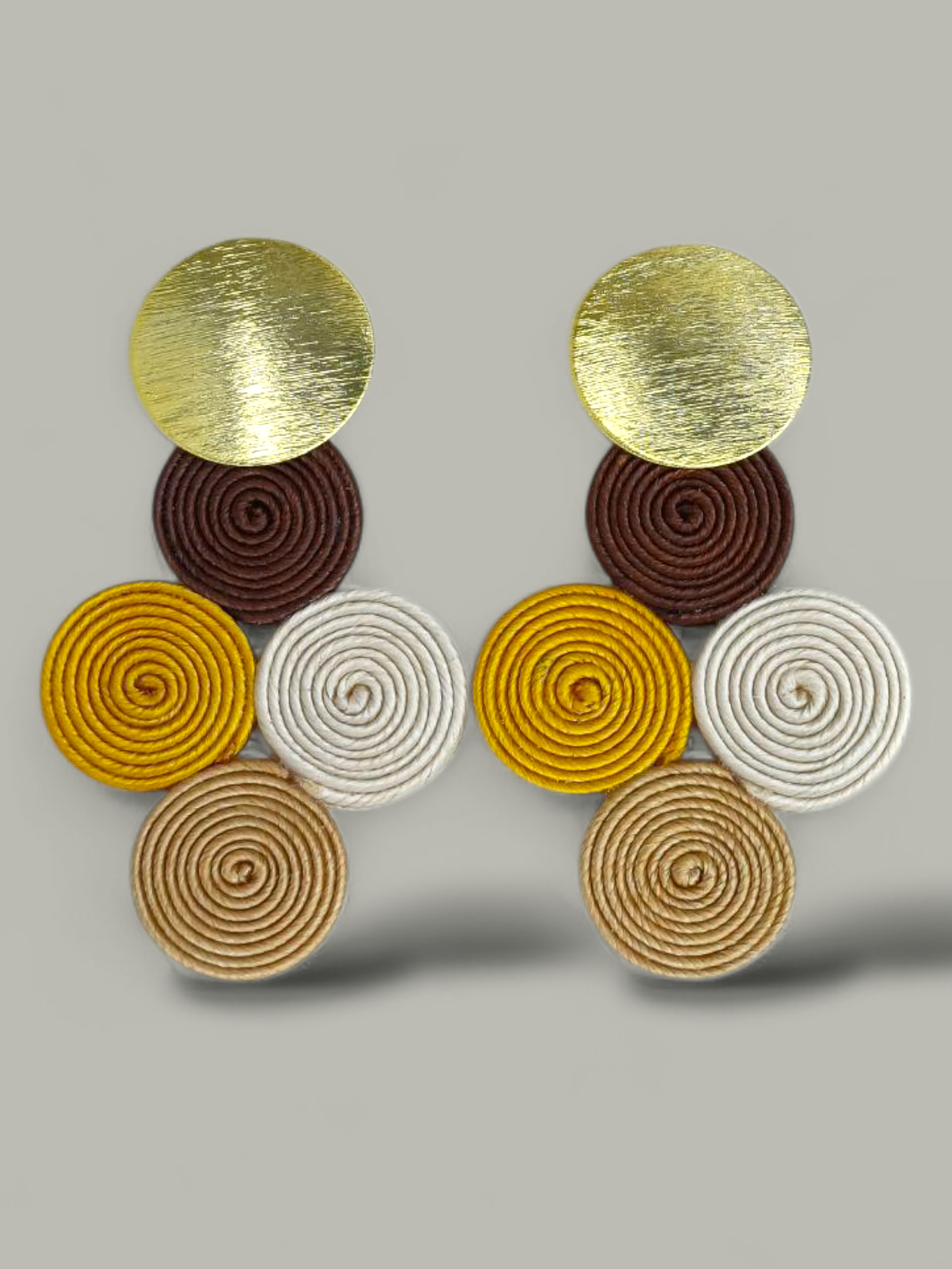 Arete Mini soutache 4 Circulos 5