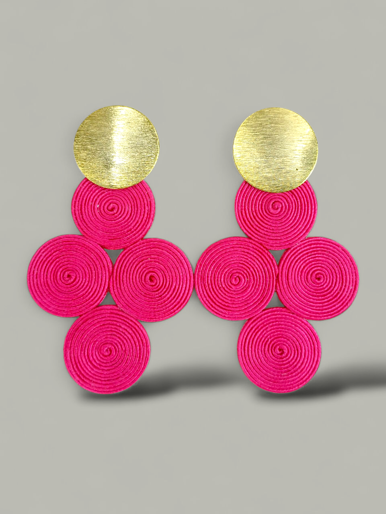 Arete Mini soutache 4 Circulos 7