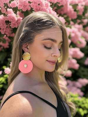 Maxi Arete base con perla Natural