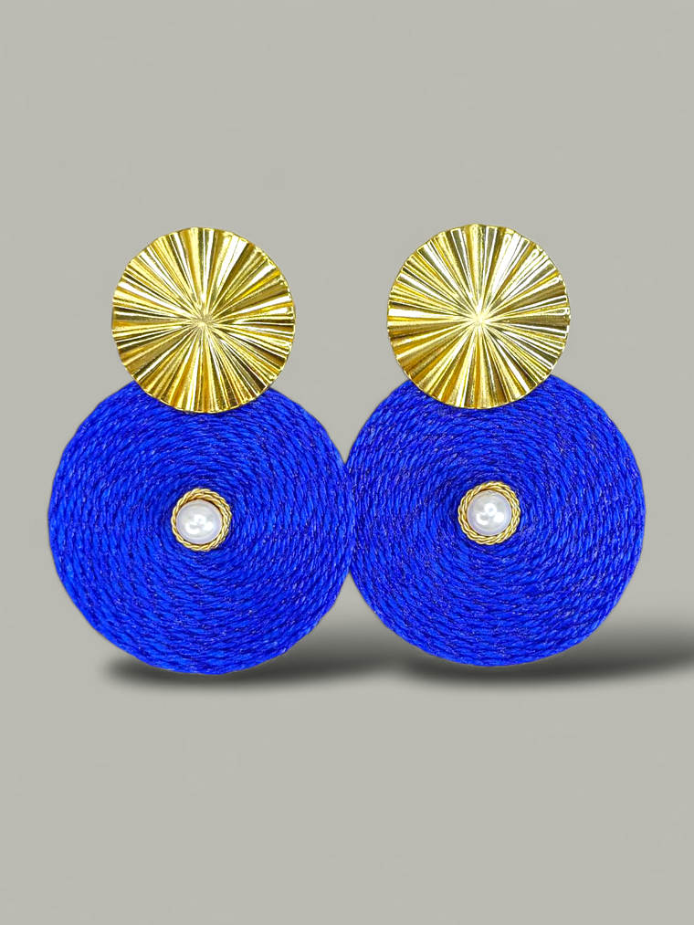 Maxi Arete base con perla Natural 2