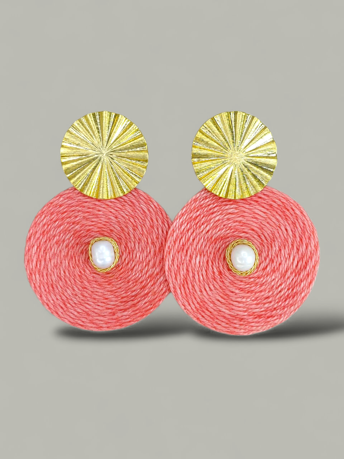 Maxi Arete base con perla Natural 8