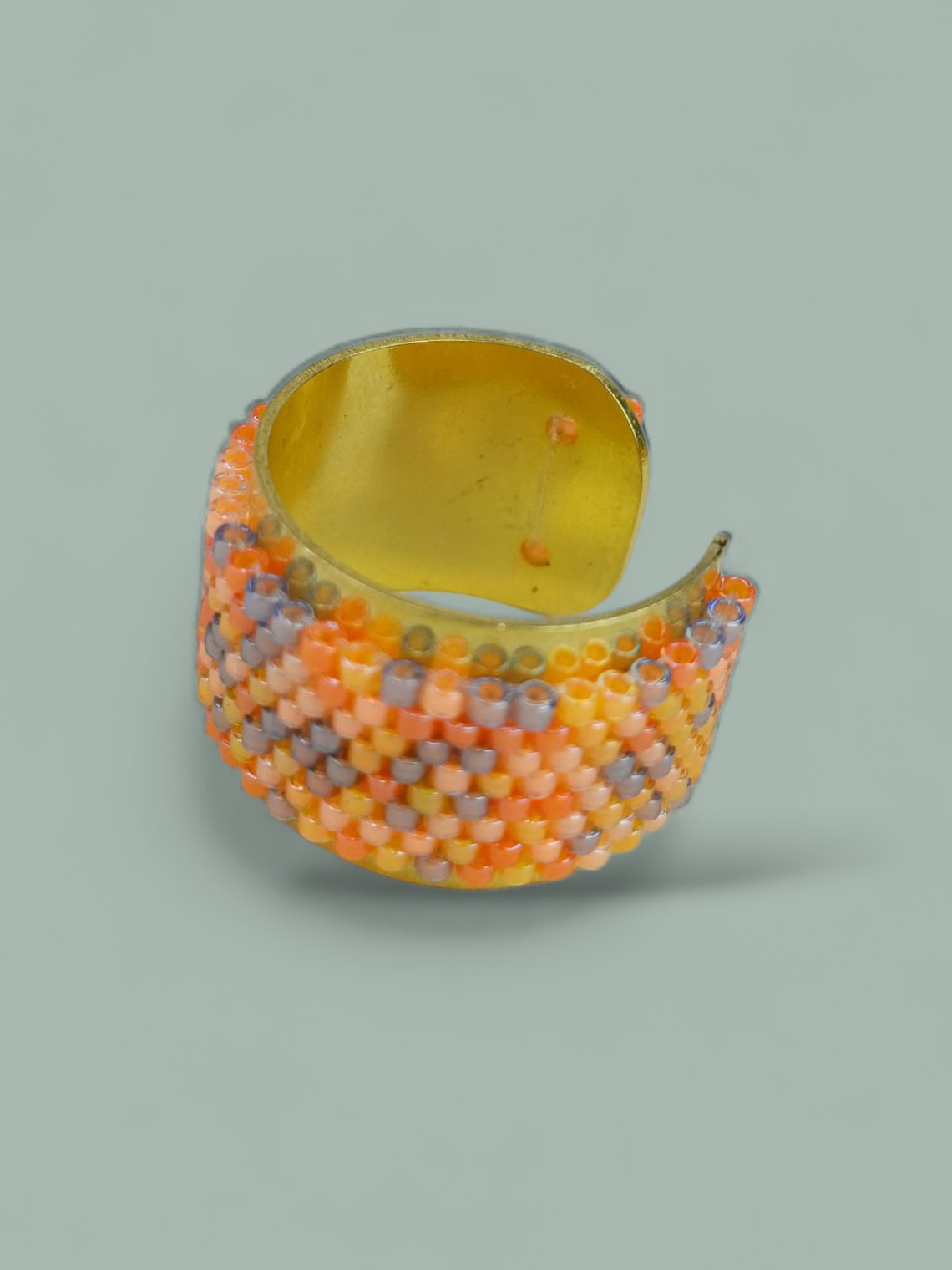 Anillo tipo argolla Miyuki Grueso 4