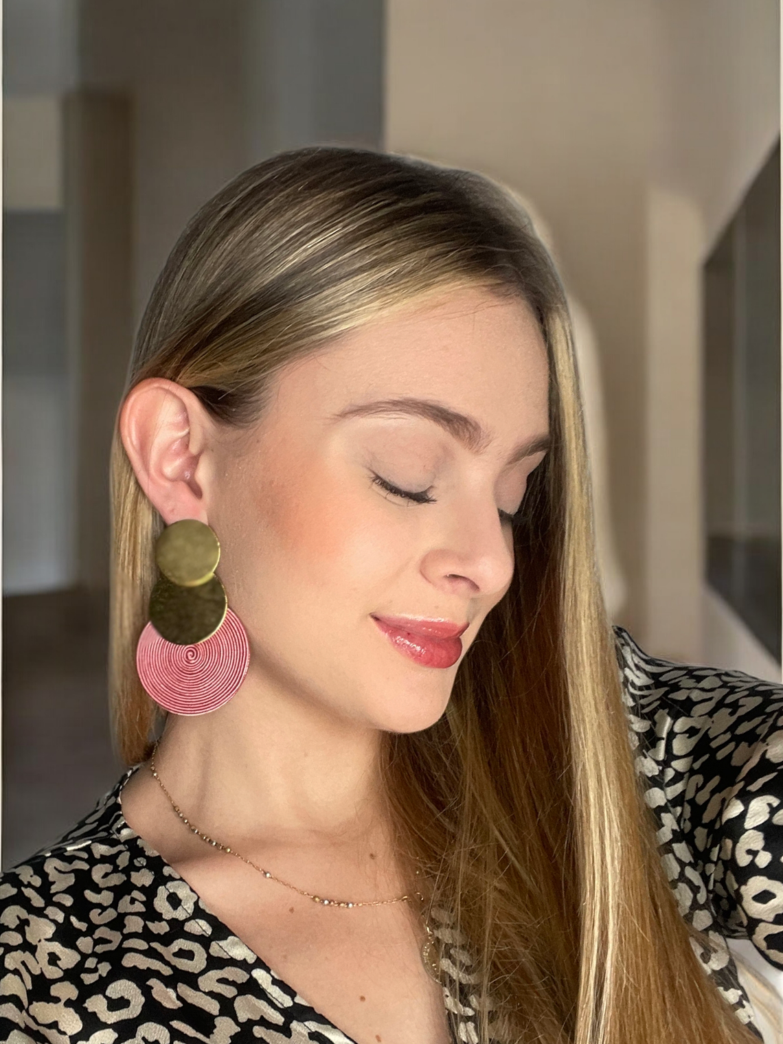 Maxi Arete Bronce con Soutache 1