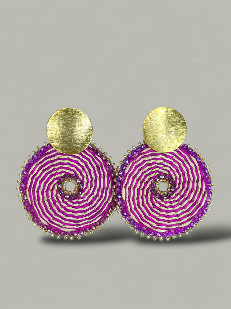 Maxi Arete En palma de iraca 2