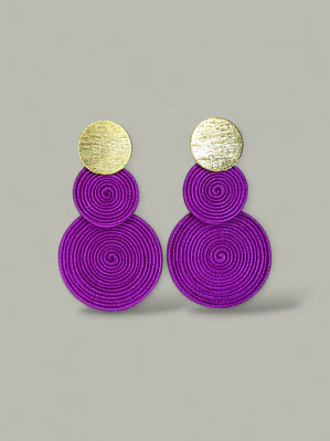 Aretes Mini Doble soutache