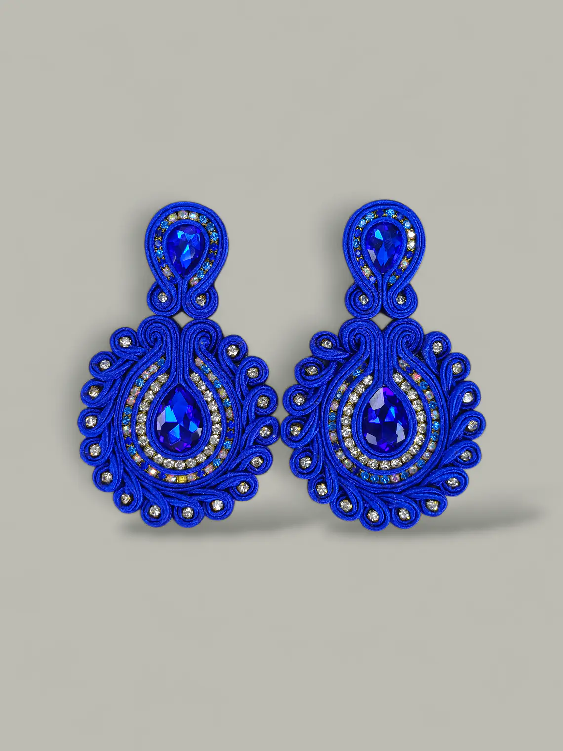 Maxi Arete Soutache Cristales 9