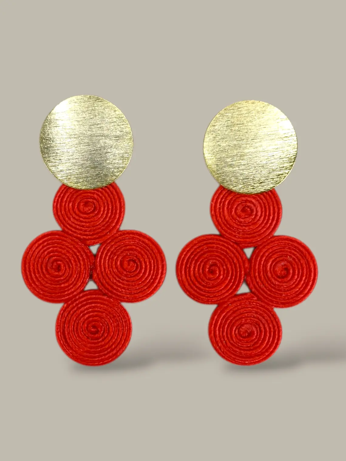 Arete Mini soutache 4 Circulos 8